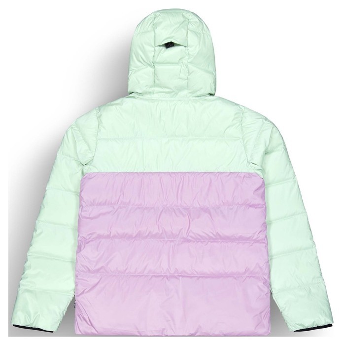 Фото Organic куртка пуховая Hi Puff Down W 2025 ил зелёный-орхидея-блёклый водный принт L
