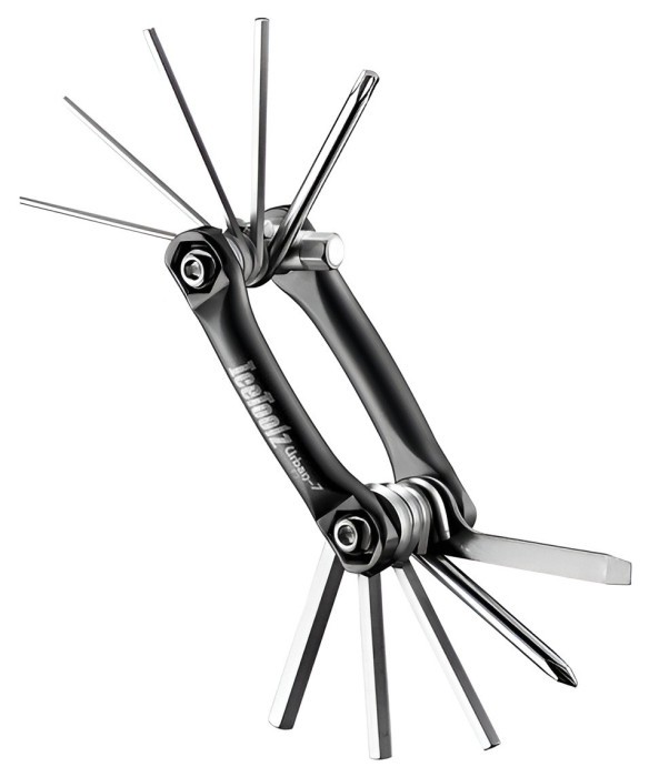 Мультитул Ice Toolz 96B3, "Bar-11" Шестиранники 1.5x2x2.5x3x4x5x6x8mm. Викрутки +/-. Торкс Т-25