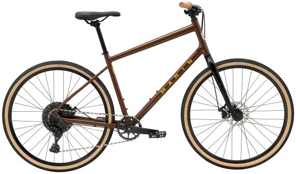 Велосипед 28" Marin KENTFIELD 2 рама - S 2025 Gloss Brown/Black/Yellow, укр