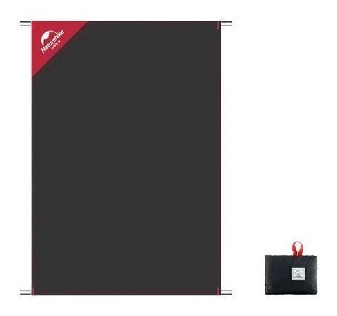 Килимок для пікніка водостійкий надлегкий Naturehike Moisture Picnic Mat NH17D050-B, 145x100 см, чорний, укр, укр