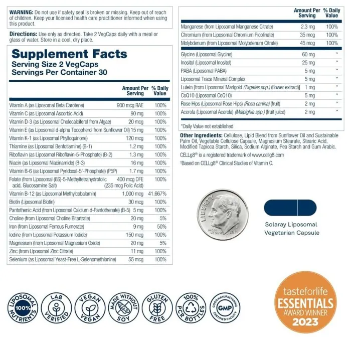 Liposomal Multivitamin Universal - 60 vcaps