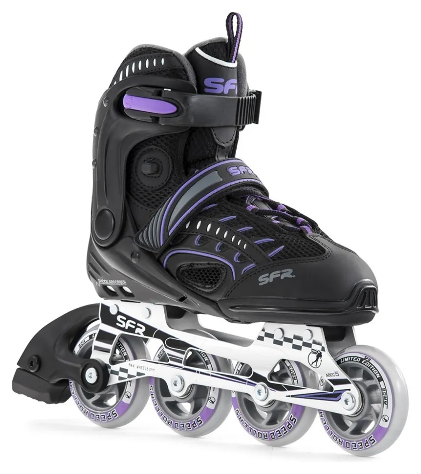 Роликові ковзани SFR RX-XT 37 Black Purple (39,5 Чорний)