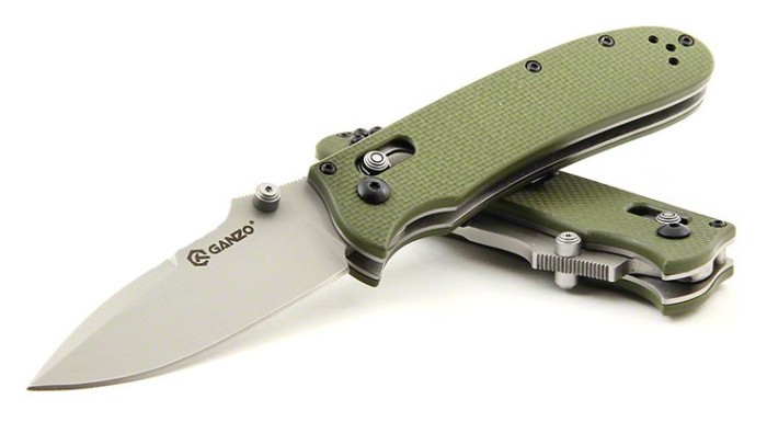 Ніж складаний Ganzo G704 зелений, укр, укр