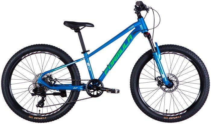 Велосипед AL 24" Formula THOR DD CS рама-12" сине-зеленый 2025