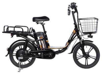 Велосипед з електроприводом 18" AL SPACE eELDORADO (new) DD FR рама-15" 48 B 20 А*г 1000 Вт чорно-помаранчевий 2026