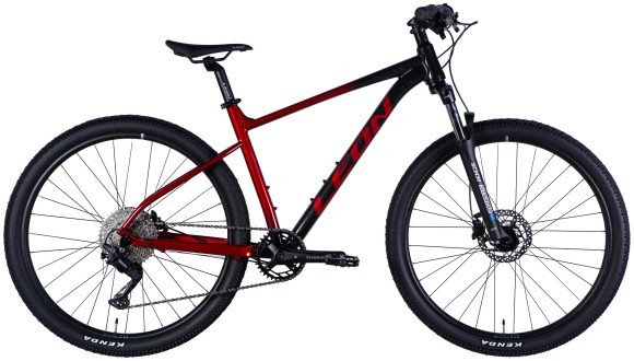 Велосипед AL 27,5" Leon XC 75 HDD рама-18" чорний з червоним 2025, укр