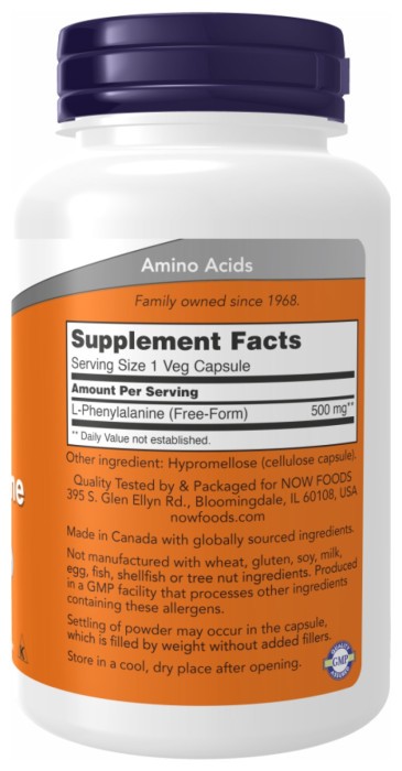 L-Phenylalanine 500mg - 120 vcaps