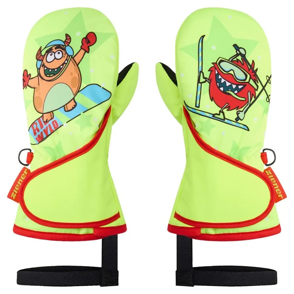 Ziener рукавиці лижні Lemmi Jr poison yellow 2 (2)
