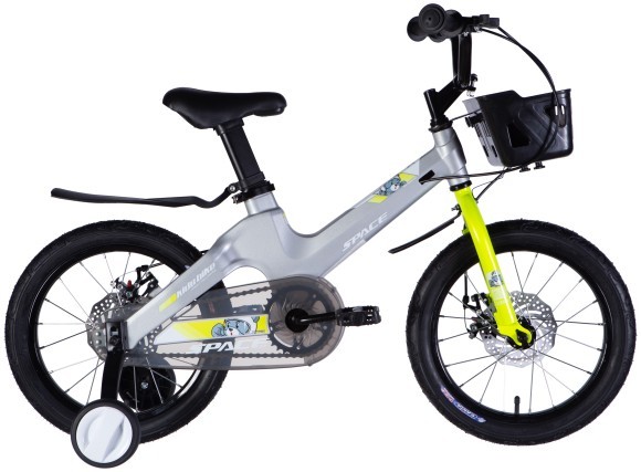 Велосипед MG 16" SPACE KID MOON DD рама-9" сірий 2025, укр