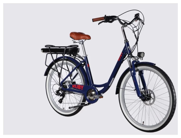 Велосипед з електроприводом 26" AL Dorozhnik eRUBY DD FR рама-17" 48B 15А*г 500Вт темно-синій 2026