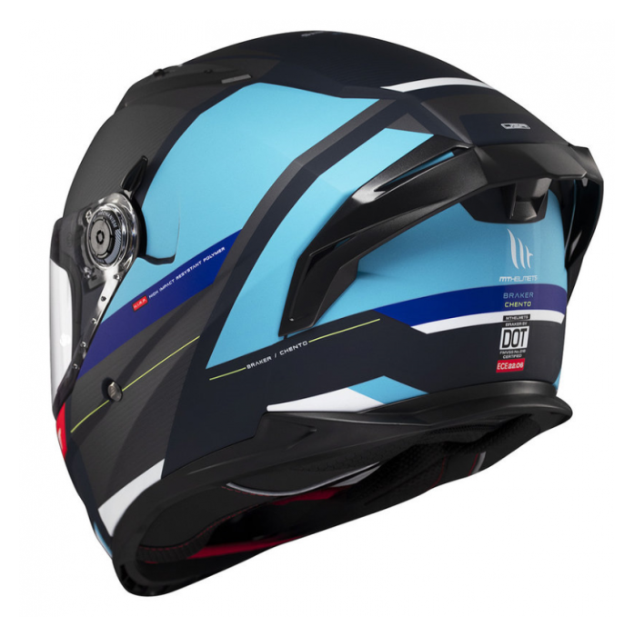 Мотошолом MT BRAKER SV CHENTO C7 Matt Blue XS