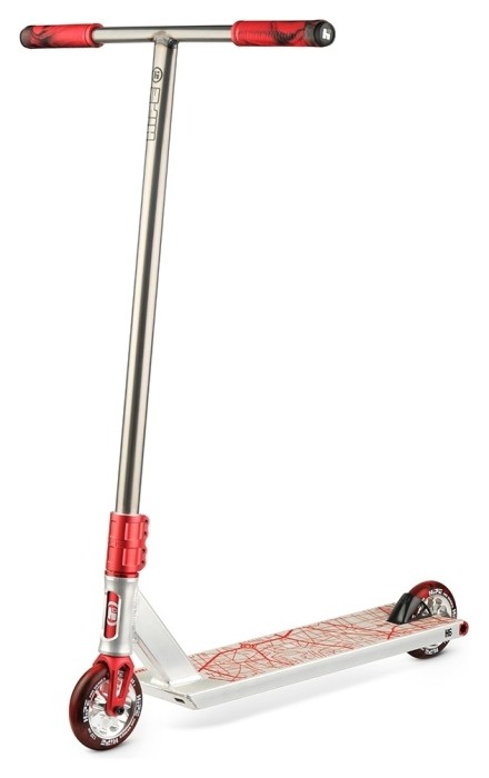 Самокат трюковий Hipe H6 Raw/Red, укр, укр