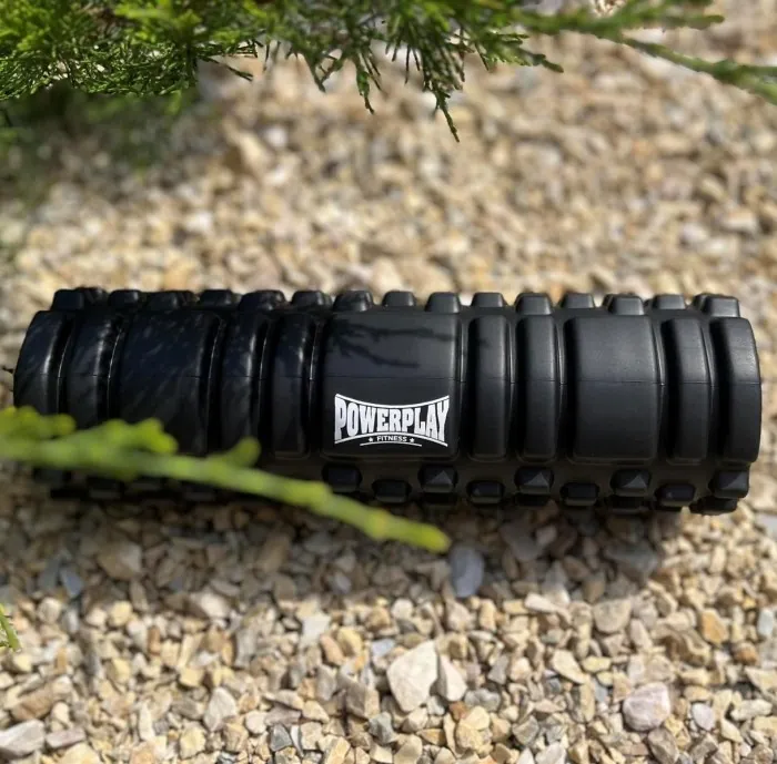 Массажный ролик (роллер) PowerPlay 4342 Massage Roller Черный (30x10см.)