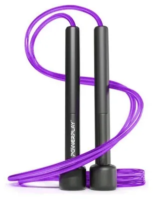 Скакалка PowerPlay 4201 Basic Jump Rope Фіолетова (2,8m.)