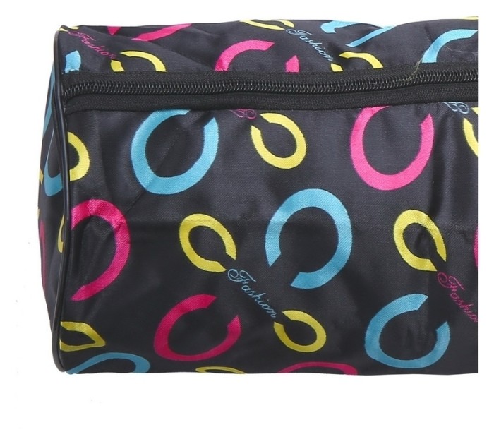 Чехол-сумка для йога коврика Yoga bag fashion SP-Planeta FI-6011 (16смx67см, нейлон), черный