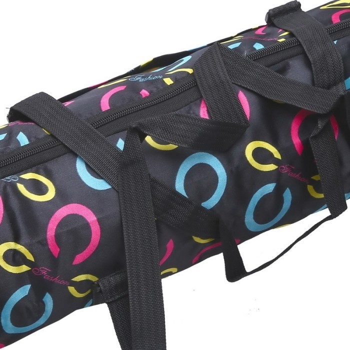Чехол-сумка для йога коврика Yoga bag fashion SP-Planeta FI-6011 (16смx67см, нейлон), черный