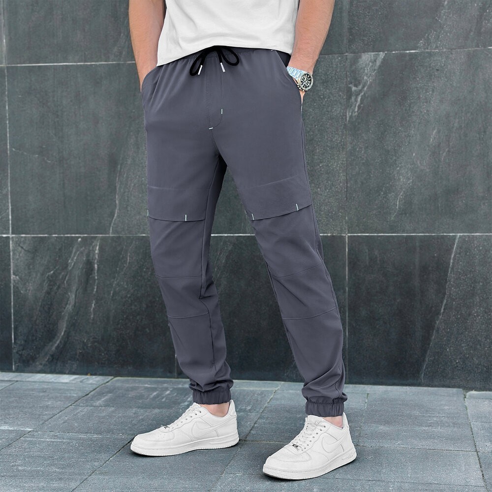 Чоловічі штани джогери з кишенями антрацит Pobedov Vershyna