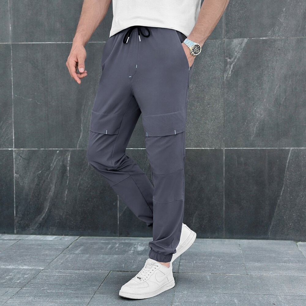 Мужские брюки джогеры с карманами антрацит Pobedov Vershyna