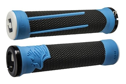 Гріпси ODI AG-2 Black/Blue w/ Black clamps (черно-сині з чорними замками), укр, укр