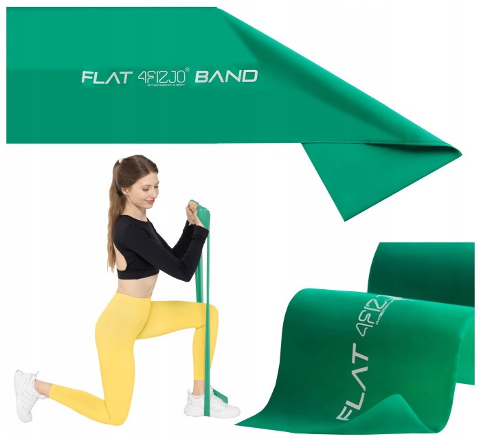 Лента-эспандер для спорта и реабилитации 4FIZJO Flat Band 30 м 5-8 кг Green (P-5907739311184)