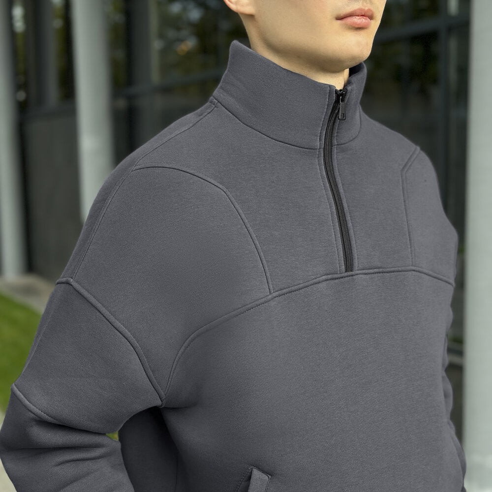 Комплект брюки и кофта Pobedov Grand ЗИМА. Темно-серый спортивный костюм