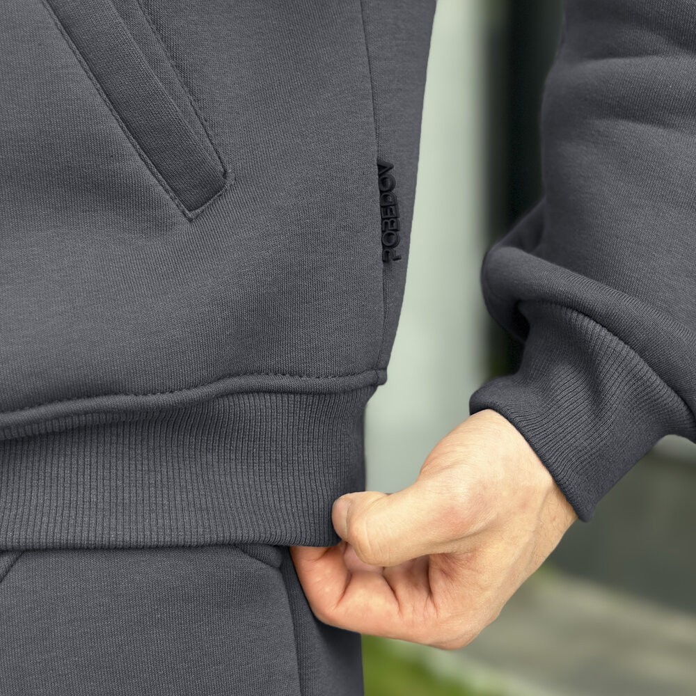 Комплект брюки и кофта Pobedov Grand ЗИМА. Темно-серый спортивный костюм