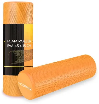 Масажний ролик Cornix EVA+ 45 x 15 см (валик, роллер) XR-0302 Orange