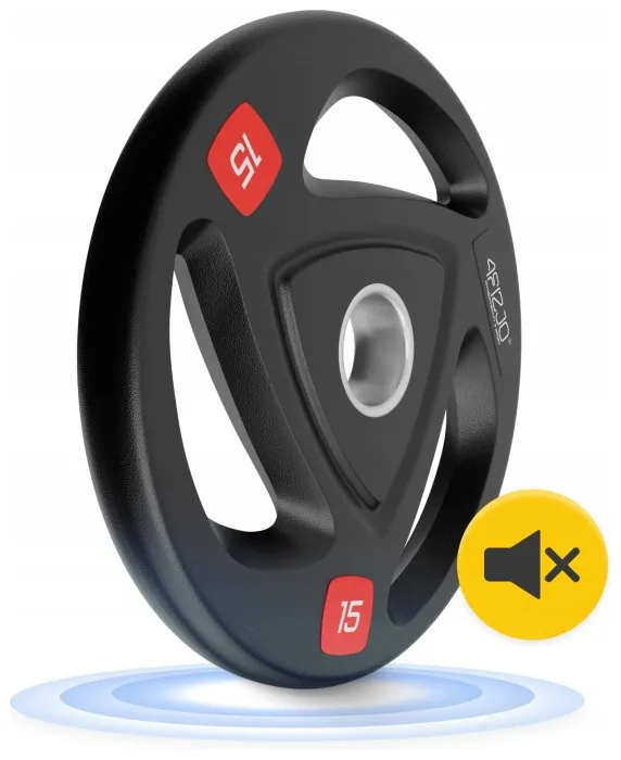 Диск олимпийский 4FIZJO 2 x 15 кг 51 мм металлический, прорезиненный Black (P-5905973401272)