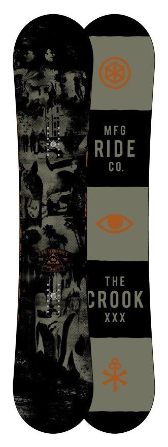 Сноуборд Ride Crook 155 Black (1240017), укр, укр