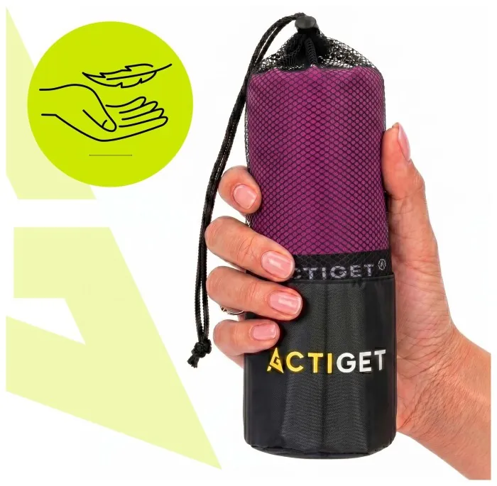 Рушник спортивний Actiget 180 x 100 см з мікрофібри ACT0187 Pink