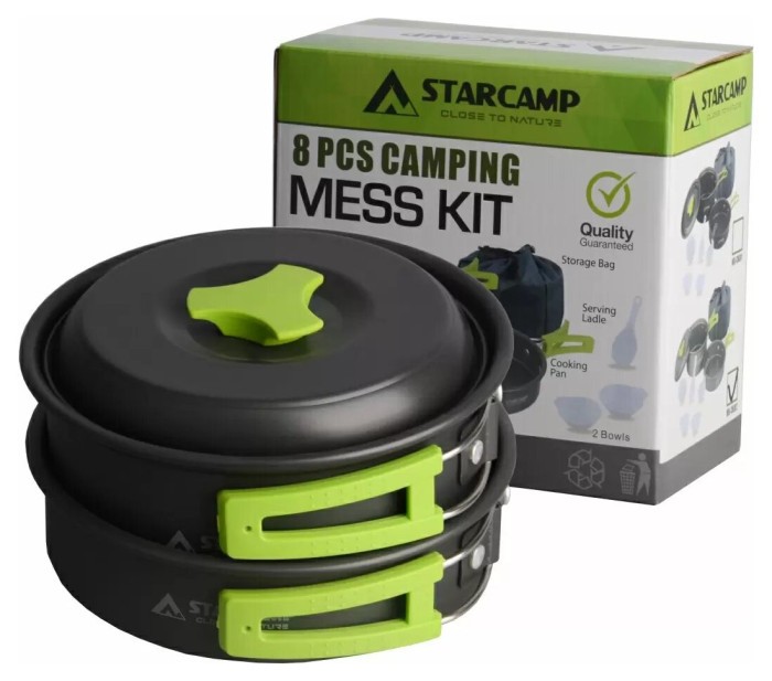 Набор посуды для кемпинга Starcamp Cookware set 1-2 HX-CK02 black