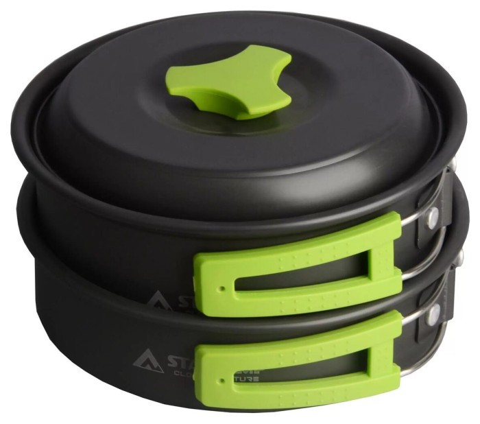 Набор посуды для кемпинга Starcamp Cookware set 1-2 HX-CK02 black