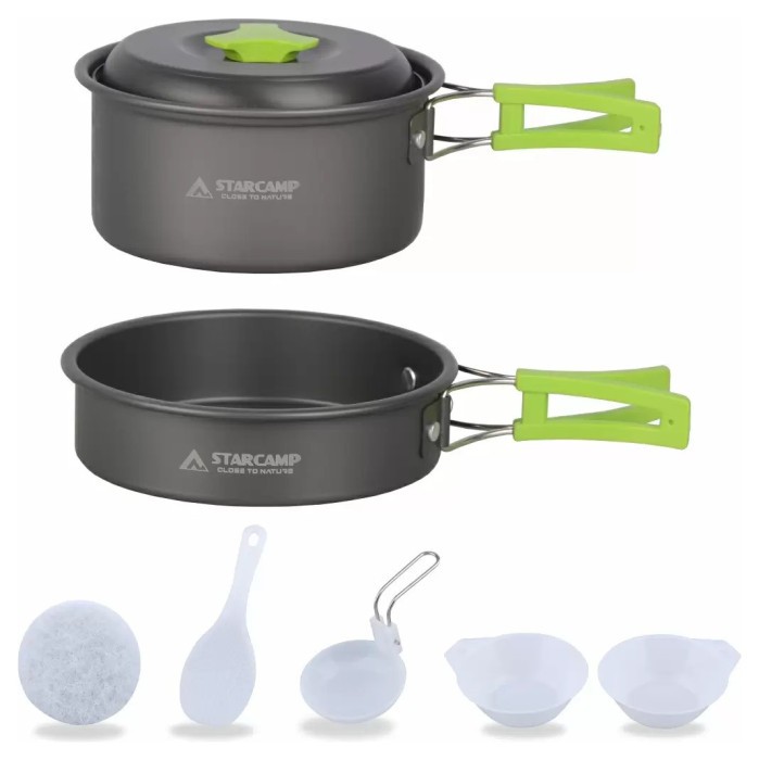 Набор посуды для кемпинга Starcamp Cookware set 1-2 HX-CK02 black
