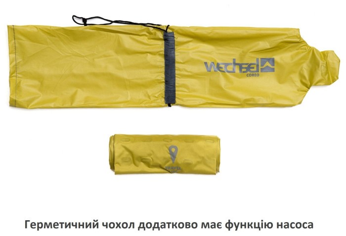 Коврик надувной Wechsel Coreo Double-Tube TL Lemon/Grey (233122)