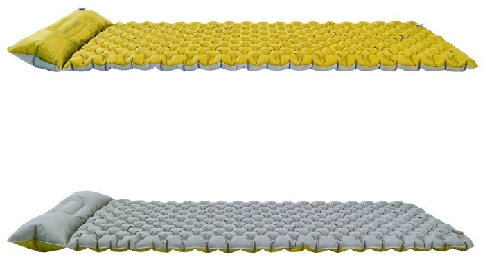 Коврик надувной Wechsel Coreo Double-Tube TL Lemon/Grey (233122)