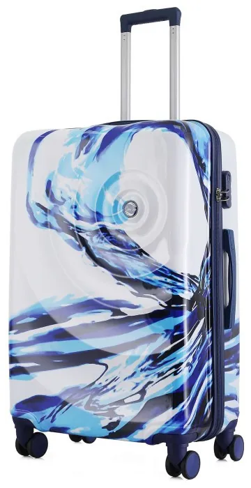 Валіза Semi Line 28" (L) White/Blue Print (T5653-3)