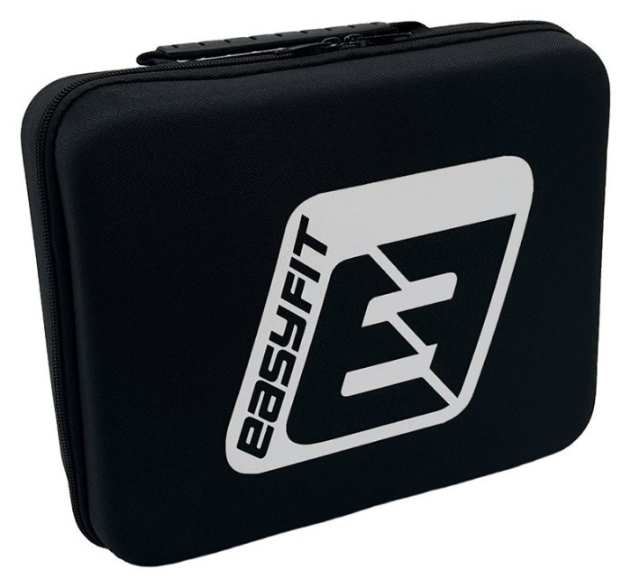 Масажний пістолет EasyFit Percussio (портативний перкусійний вібромасажер для тіла з 6 насадками), укр, укр