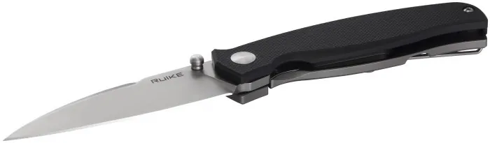 Нож складной карманный Ruike M662-TZ, (7.4 см) steel 154СМ/TC4 (титан) + G10 черный