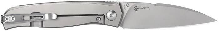 Нож складной карманный Ruike M662-TZ, (7.4 см) steel 154СМ/TC4 (титан) + G10 черный