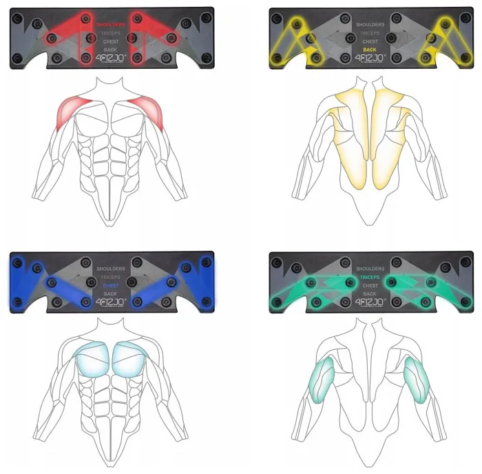 Упори (дошка) для віджимань зі змінним хватом 4FIZJO Push-up Board (P-5907739312501)