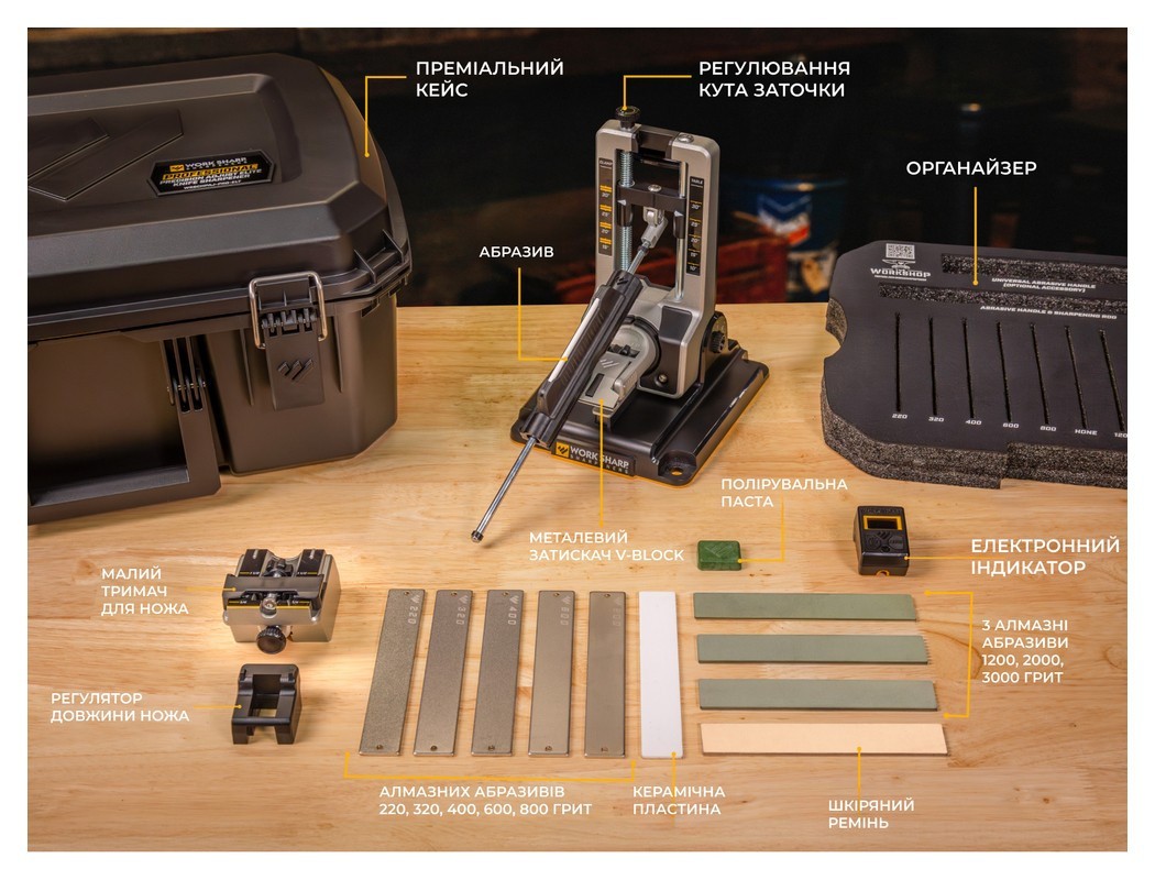 Work Sharp Точилка механічна Professional Precision Adjust Elite Knife Sharpener, укр, укр
