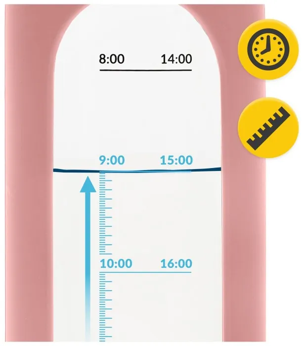 Бутылка для воды спортивная 4FIZJO 750 мл стеклянная Pink (P-5905973404204)