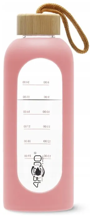 Бутылка для воды спортивная 4FIZJO 750 мл стеклянная Pink (P-5905973404204)