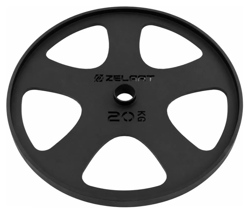 Млинці диски сталеві для станової тяги Deadlift Pulling Weight Plates Zelart TA-6961-20 20кг (RNS_TA-6961-20)