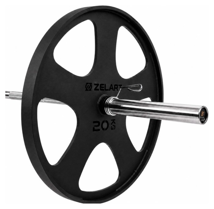 Блинчики диски стальные для становой тяги Deadlift Pulling Weight Plates Zelart TA-6961-20 20кг