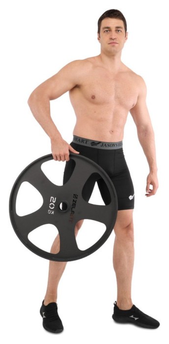 Блинчики диски стальные для становой тяги Deadlift Pulling Weight Plates Zelart TA-6961-20 20кг