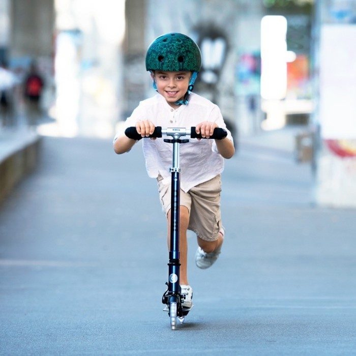 Самокат MICRO серии "Sprite LED" – ПЕРЛАМУТРОВЫЙ МИКС (до 100 кг (kg), двухколесный, свет)