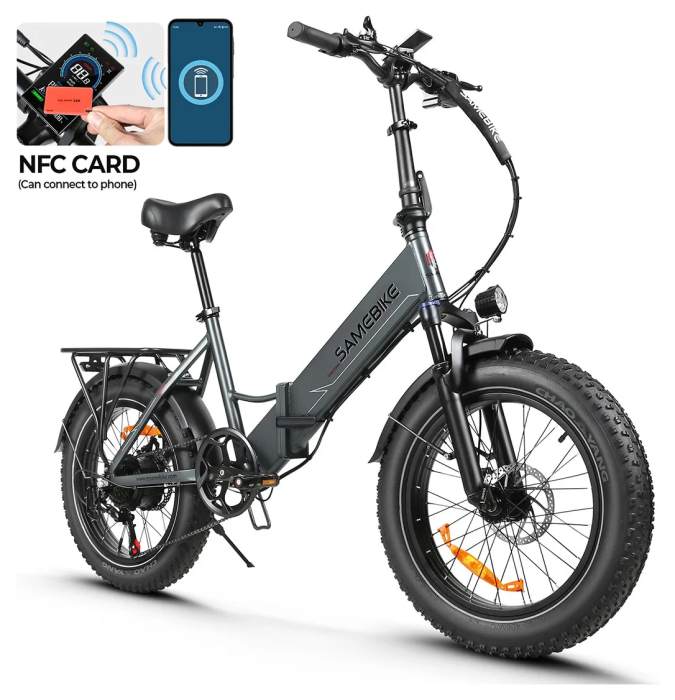 Электровелосипед Samebike LOTDM200-II (750 Вт, 13 А*ч, 48 В), колеса 20