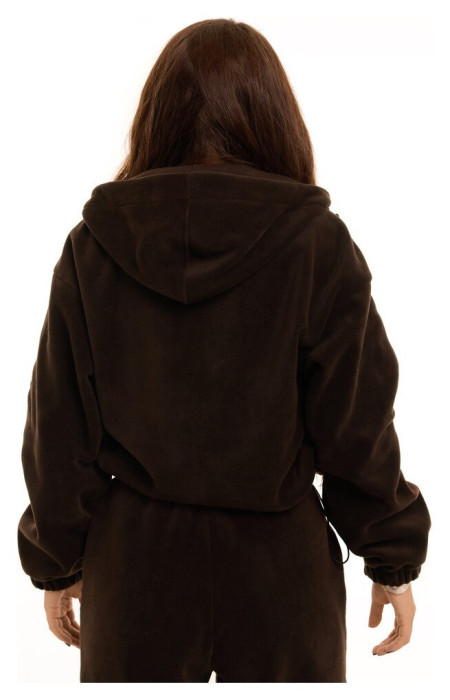 Шоколадный зимний костюм флисовый. Теплый костюм женский Pobedov Huggi женский