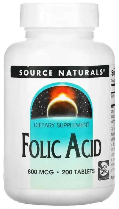 Folic Acid 800 mcg - 200 tabs